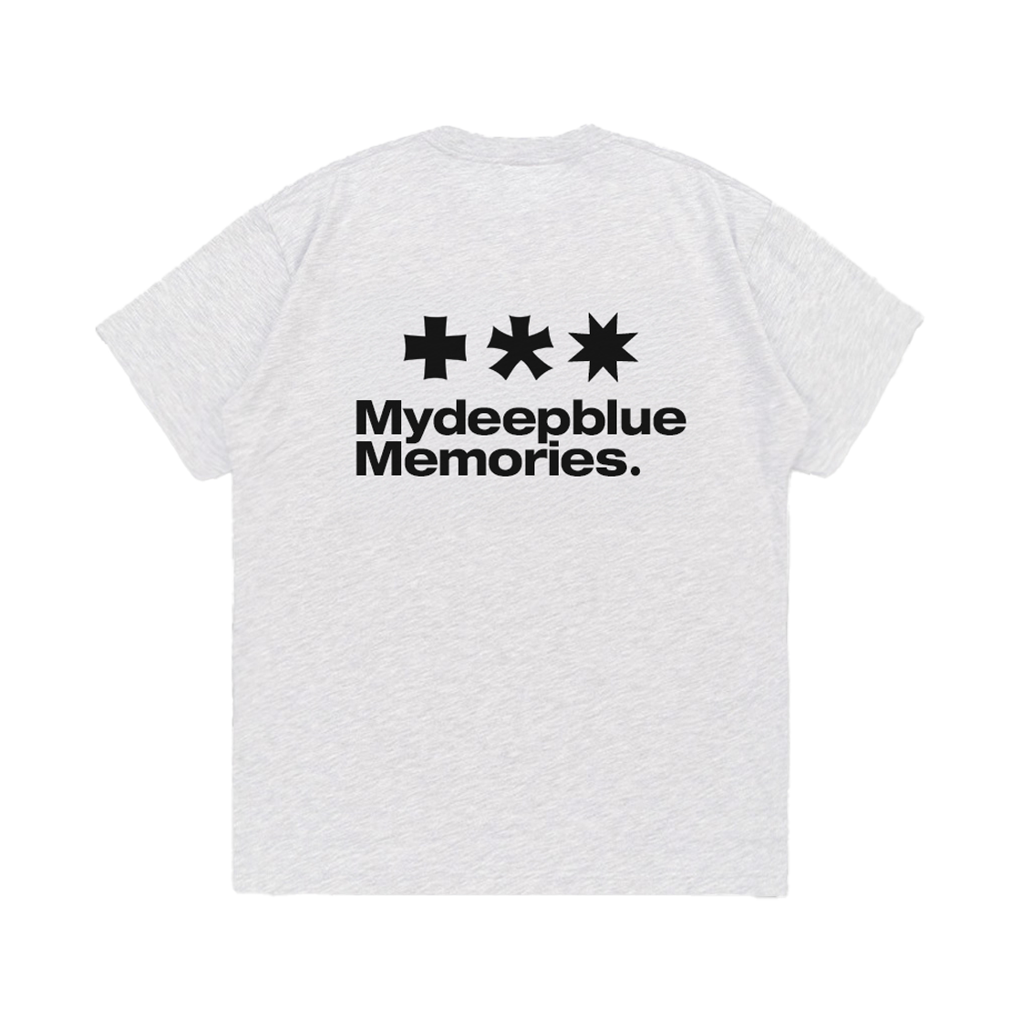 26072305 MydeepblueMemories Mm Symbol Logo T-Shirts Light Gery Black
