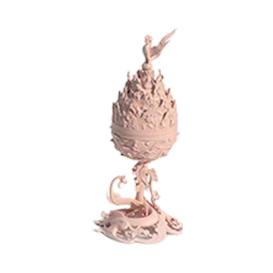 - MU:DS Gilt-Bronze Incense Burner Miniature Pink
