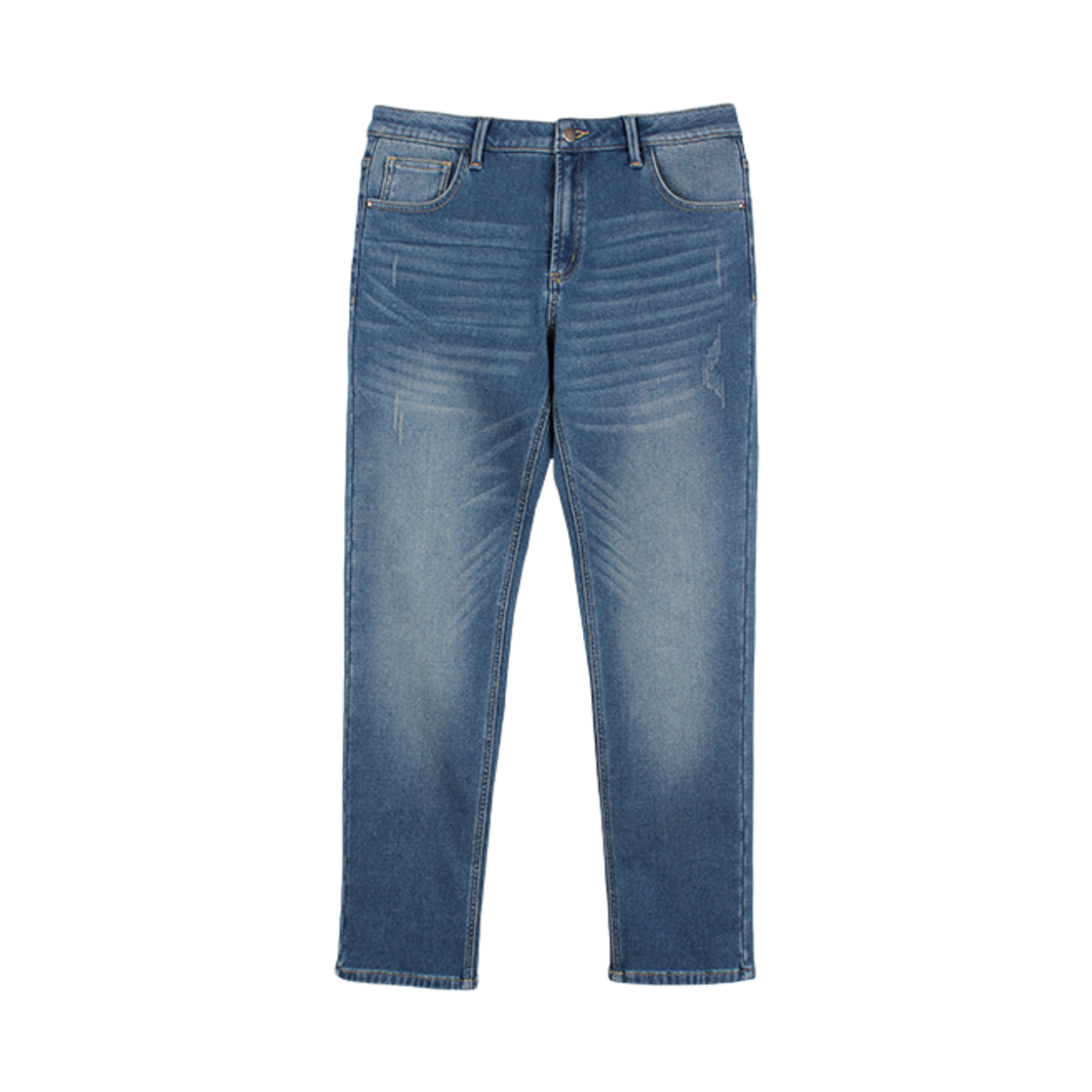 GGC3715 GCLIP Fleece-Lined Hurispan Straight Fit Scratch Denim Pants