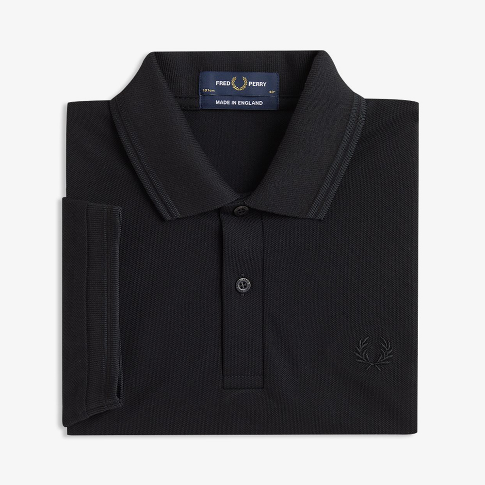프레드페리 M12 트윈 팁 프레드페리 셔츠 블랙 블랙(Fred Perry M12 Twin Tipped Fred Perry Shirt Black Black) - 6
