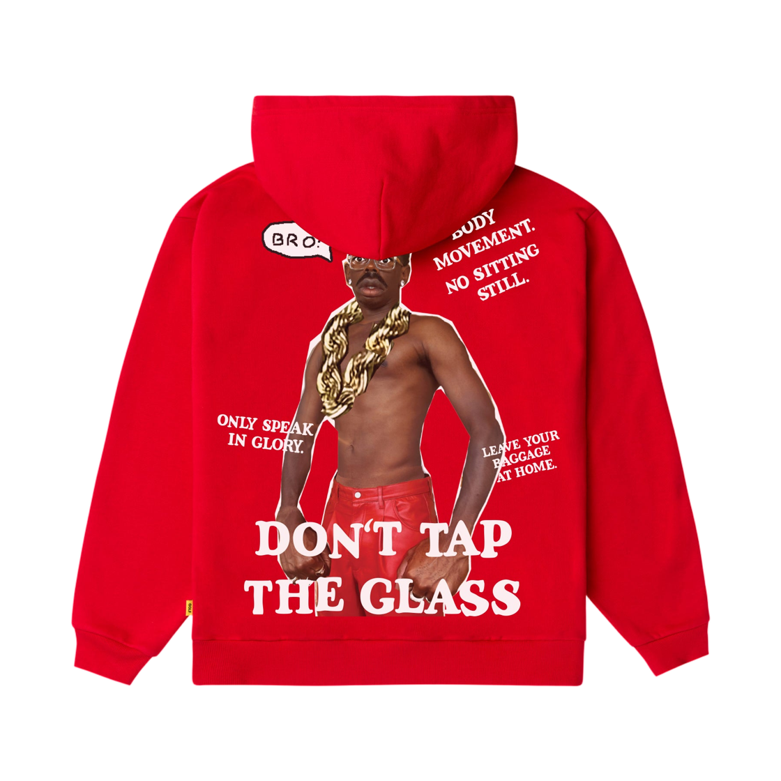 골프왕 돈 탭 더 글라스 글라스 후드 레드(Golf Wang Don't Tap The Glass Glass Hoodie Red)