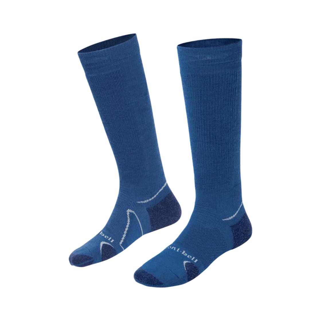 1118274 Montbell Merino Wool Supportec Snow Sports Socks Navy