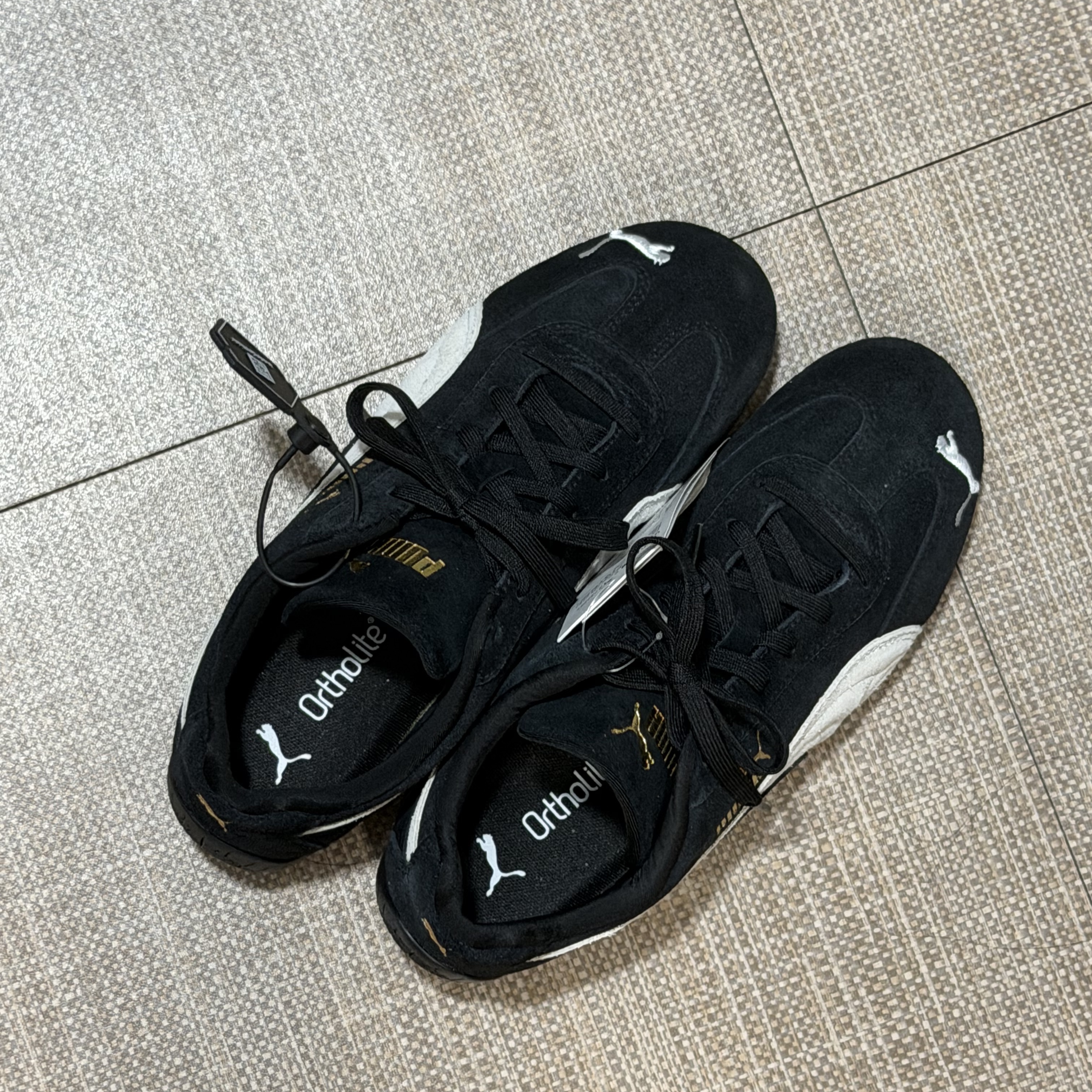 Puma Speedcat OG Black White 착용 스타일