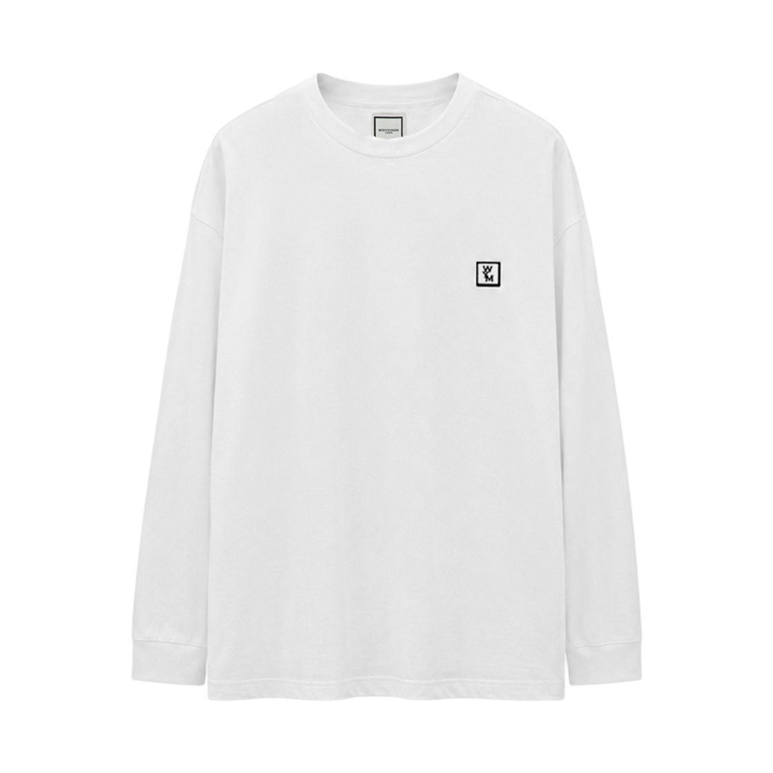 우영미 로고 롱슬리브 티셔츠 화이트 - 26SS(Wooyoungmi Long Sleeve T-Shirt with Logo White - 26SS) - 2