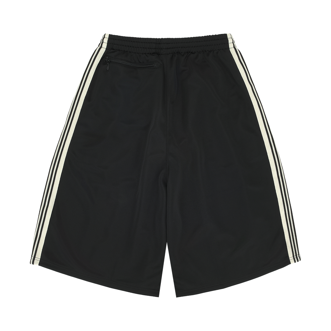 니들스 x LHP H.D. 트랙 팬츠 쇼츠 폴리 스무스 블랙 화이트(Needles x LHP H.D. Track Pants Shorts Poly Smooth Black White) - 2