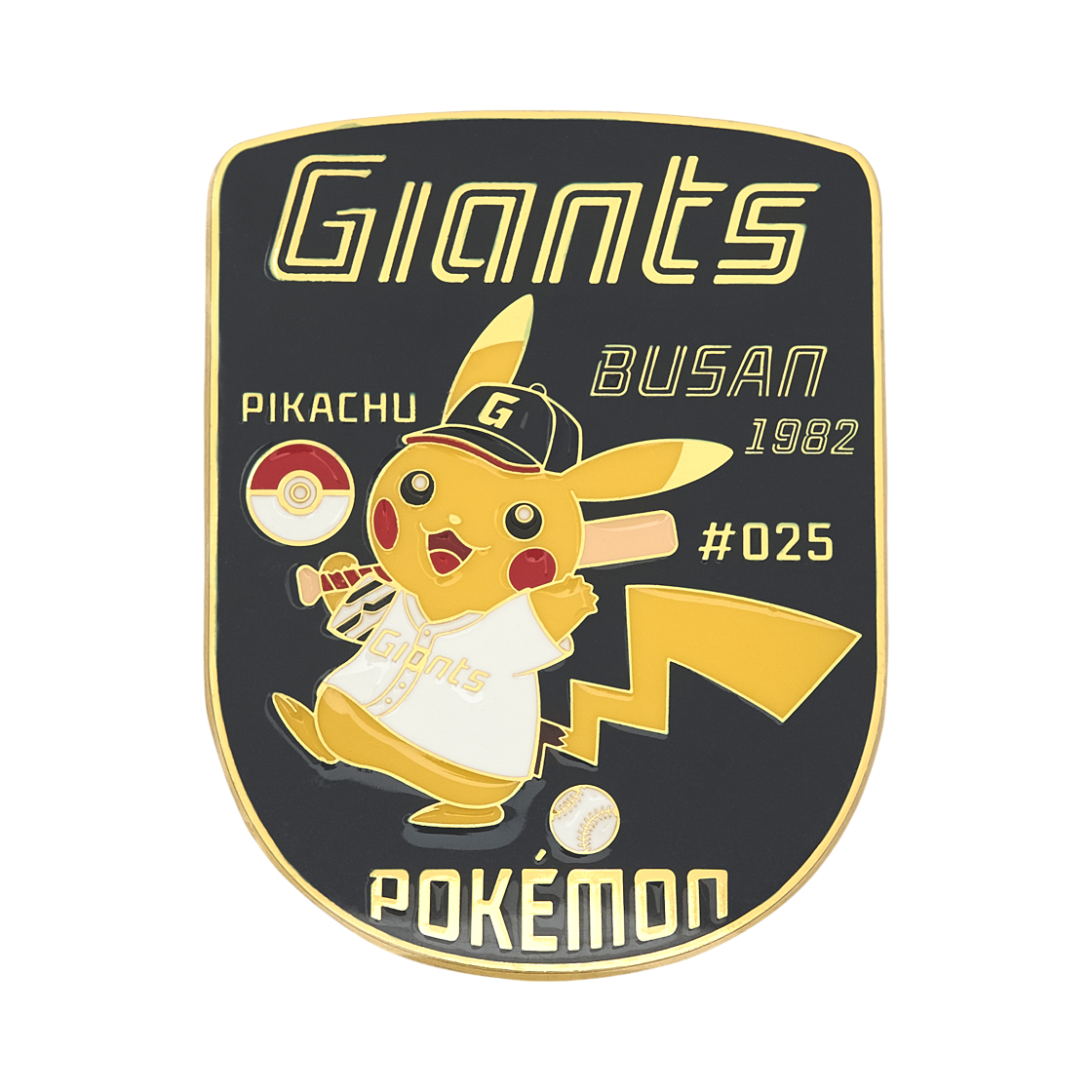 포켓몬 x 롯데 자이언츠 피카츄 메탈 뱃지 E(Pokemon x Lotte Giants Pikachu Metal Badge E) - 1
