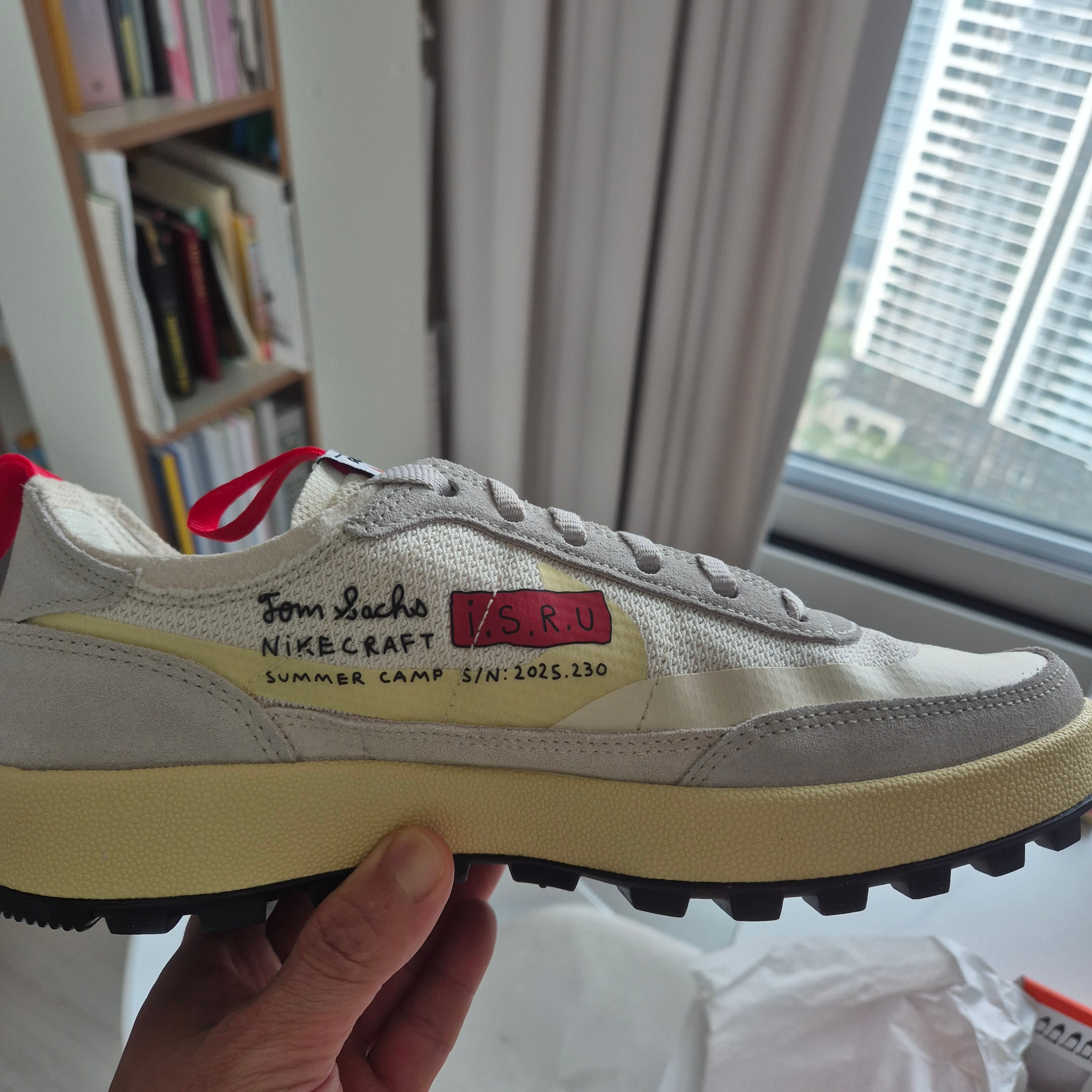 Nike x Tom Sachs General Purpose Shoe Grey Yellow 착용 스타일 - 5