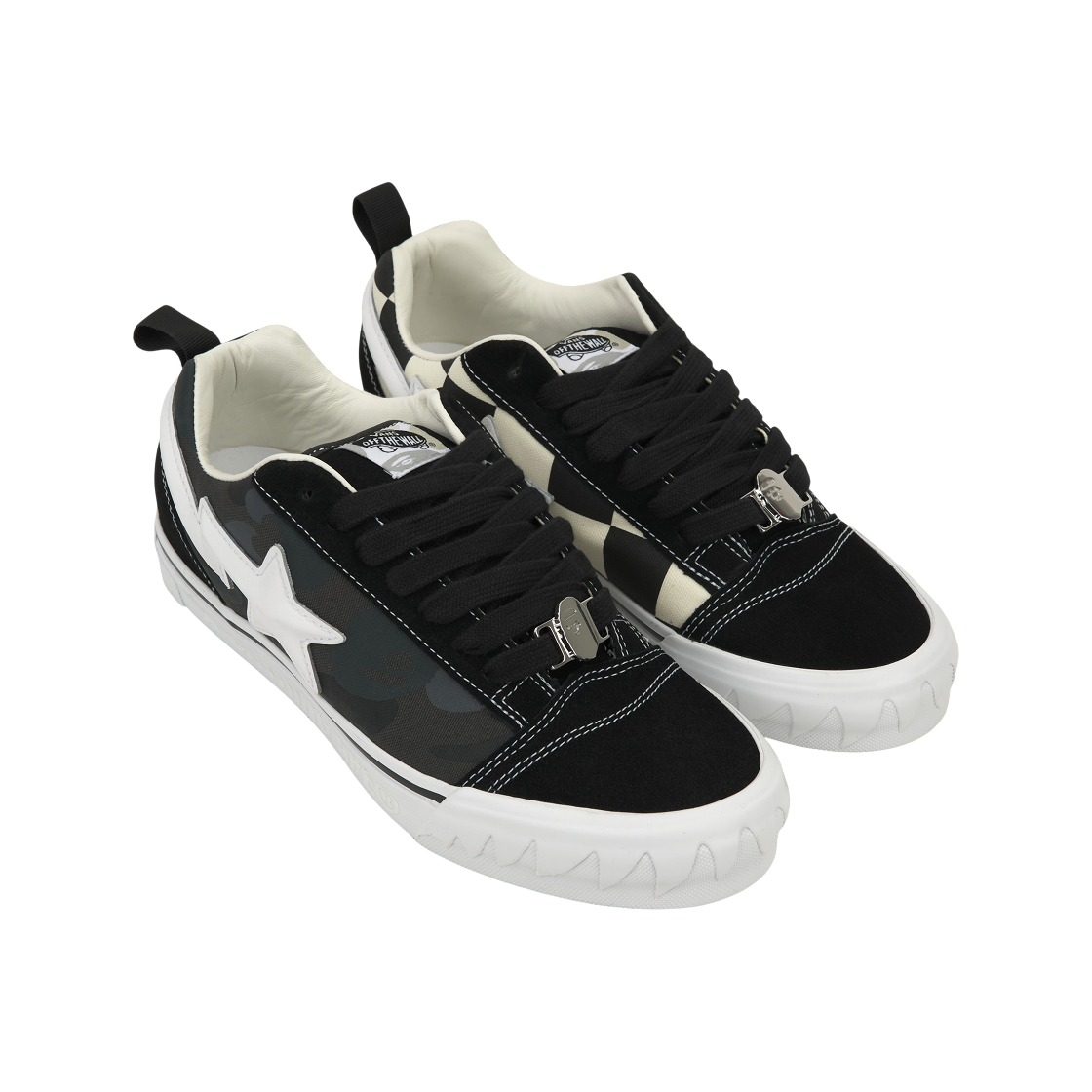 반스 x 베이프 프리미엄 뉴스쿨 카모 블랙(Vans x BAPE Premium Knu-Skool Camo Black) - 4