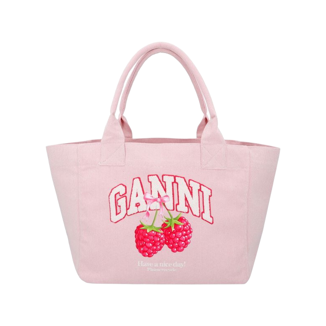 가니 라즈베리 토트백 핑크(Ganni Raspberries Tote Bag Pink)