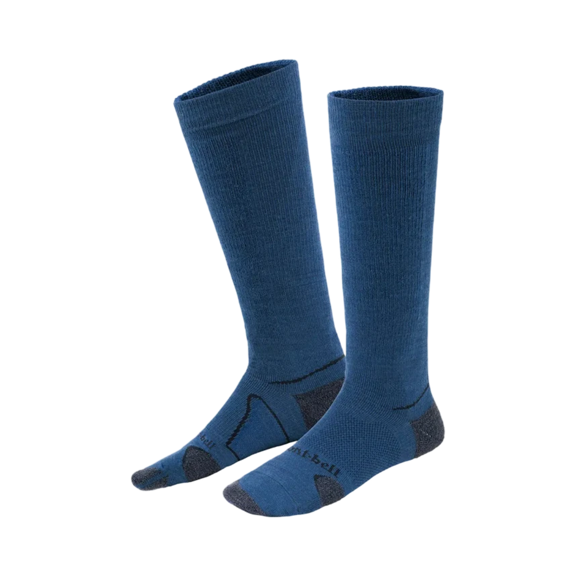 1118828 Montbell Merino Wool Supportec Snow Sport Light Socks Navy
