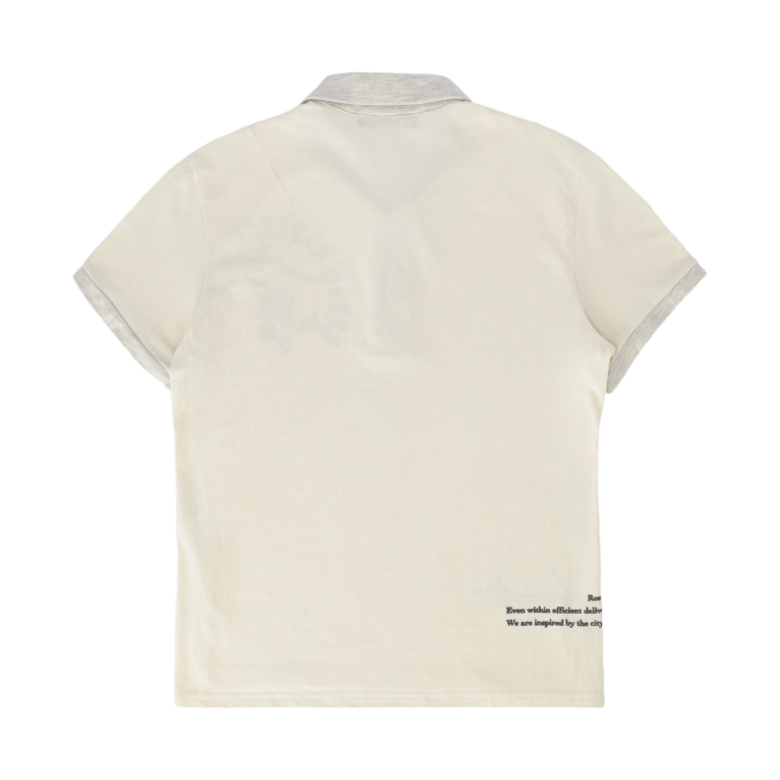 헤일로 틸티드 카라 티 웜 크림(HAiiLO Tilted Collar Tee Warm Cream) - 2