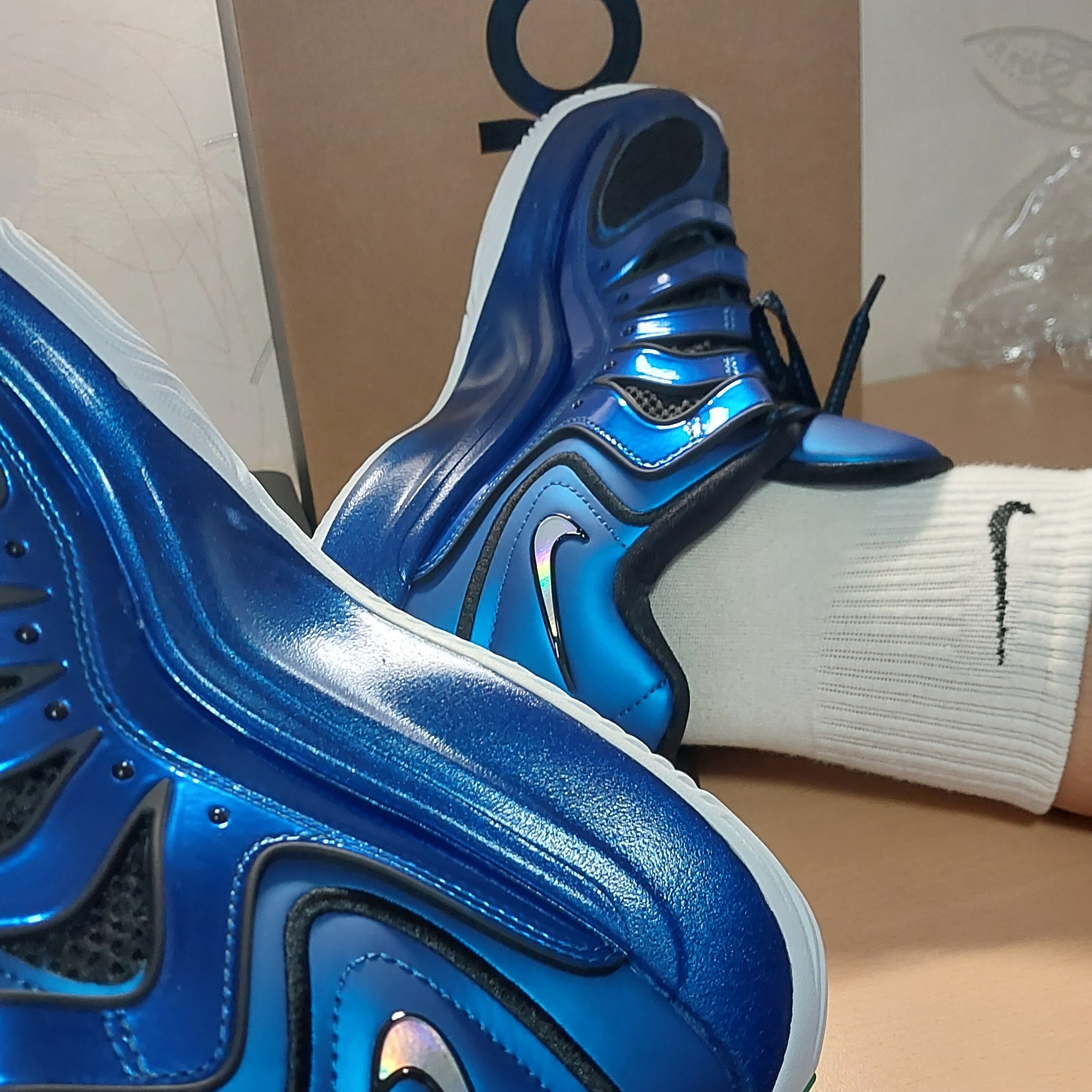 Nike KD 18 EP International Blue Black 착용 스타일