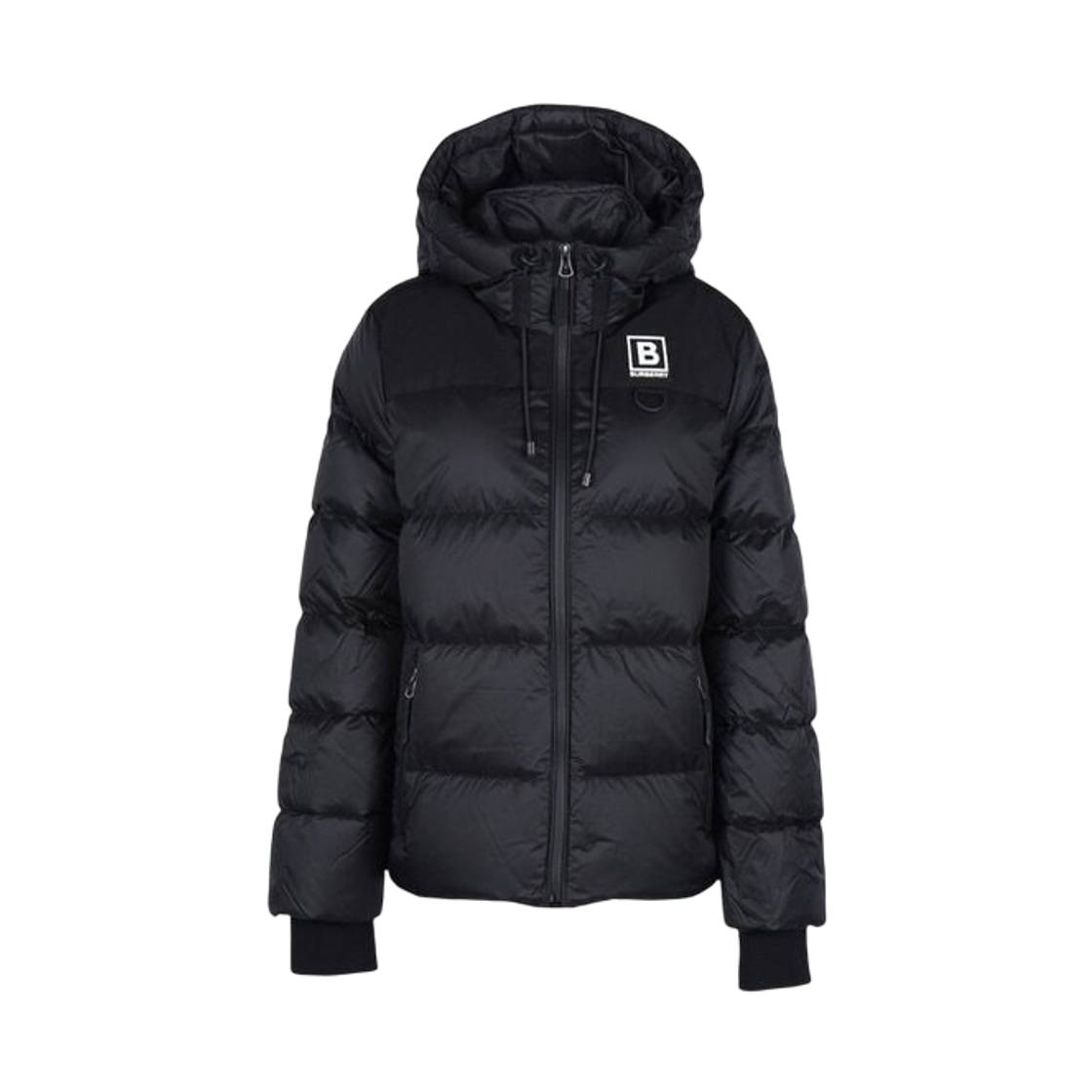 8061335 (W) Burberry Leith B Box Logo Patch Down Jacket Black