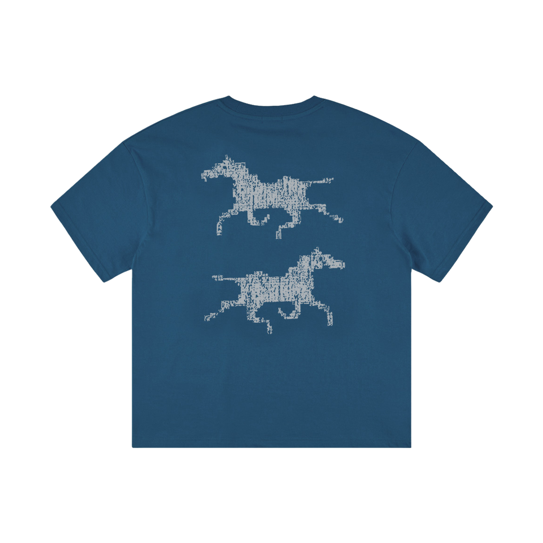 노디 시스템 에러 호스 크롭 티 네이비(NODI System Error Horse Crop Tee navy) - 2