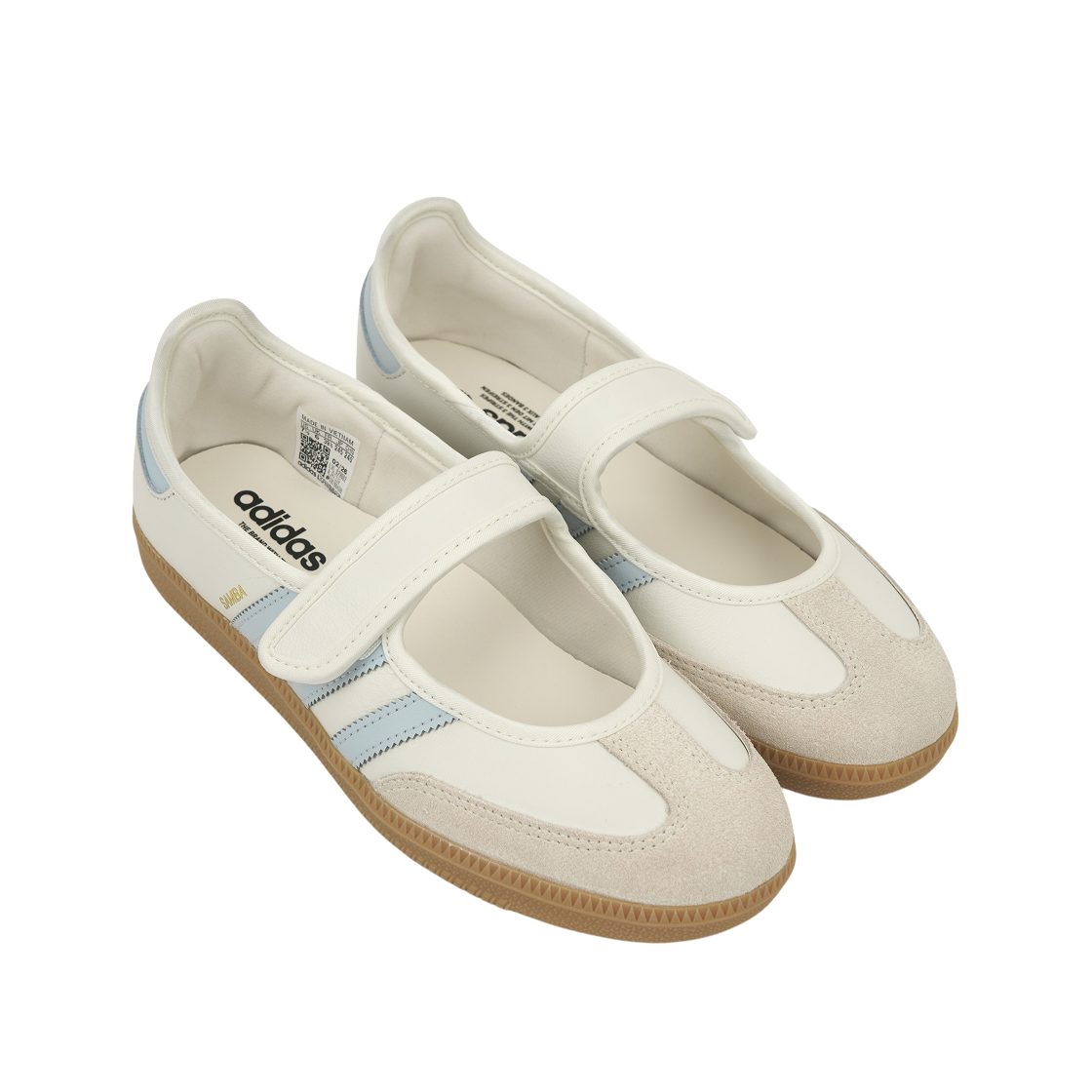 (W) 아디다스 오리지널스 삼바 제인 클라우드 화이트 검((W) Adidas Originals Samba Jane Cloud White Gum) - 4