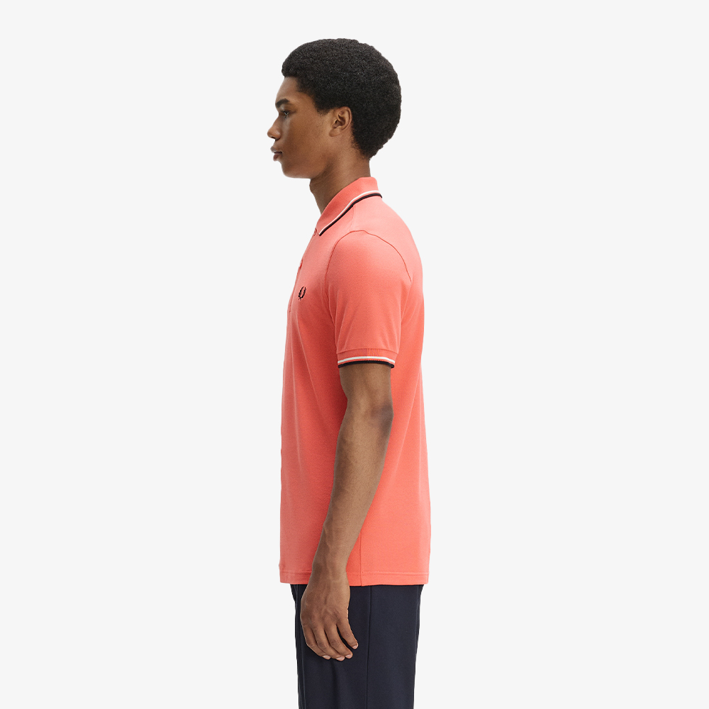 프레드페리 M3600 트윈 팁 프레드페리 셔츠 스트로베리크림 에크루 블랙(Fred Perry M3600 Twin Tipped Fred Perry Shirt Strawberry Cream Ecru Black) - 3