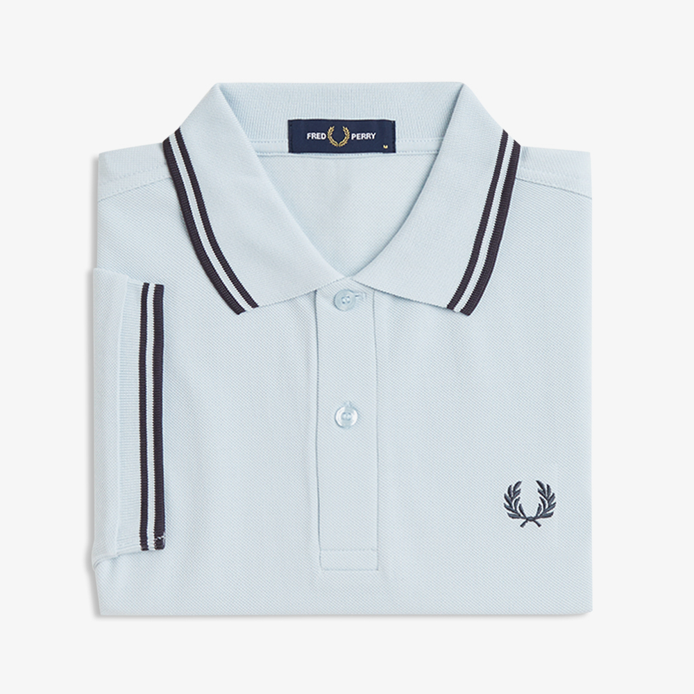 프레드페리 M3600 트윈 팁 프레드페리 셔츠 라이트아이스 앵커그레이(Fred Perry M3600 Twin Tipped Fred Perry Shirt Light Ice Anchor Grey) - 6