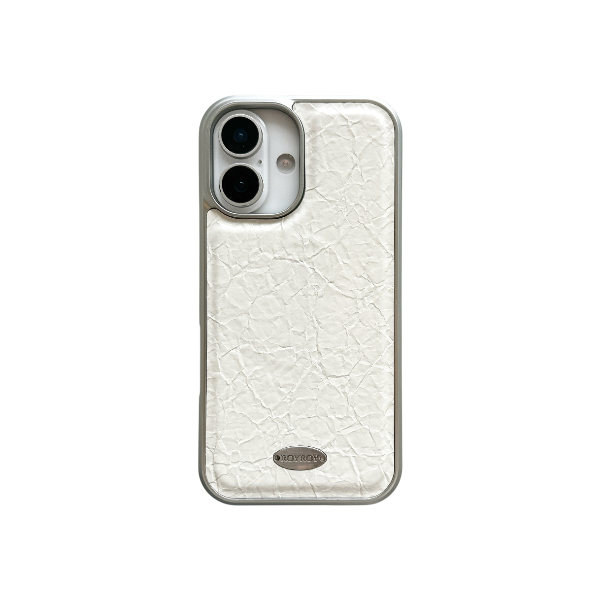 로이로이 크랙 레더 맥세이프 아이폰 케이스 화이트(ROYROY MagSafe White Crack Leather iPhone Case)