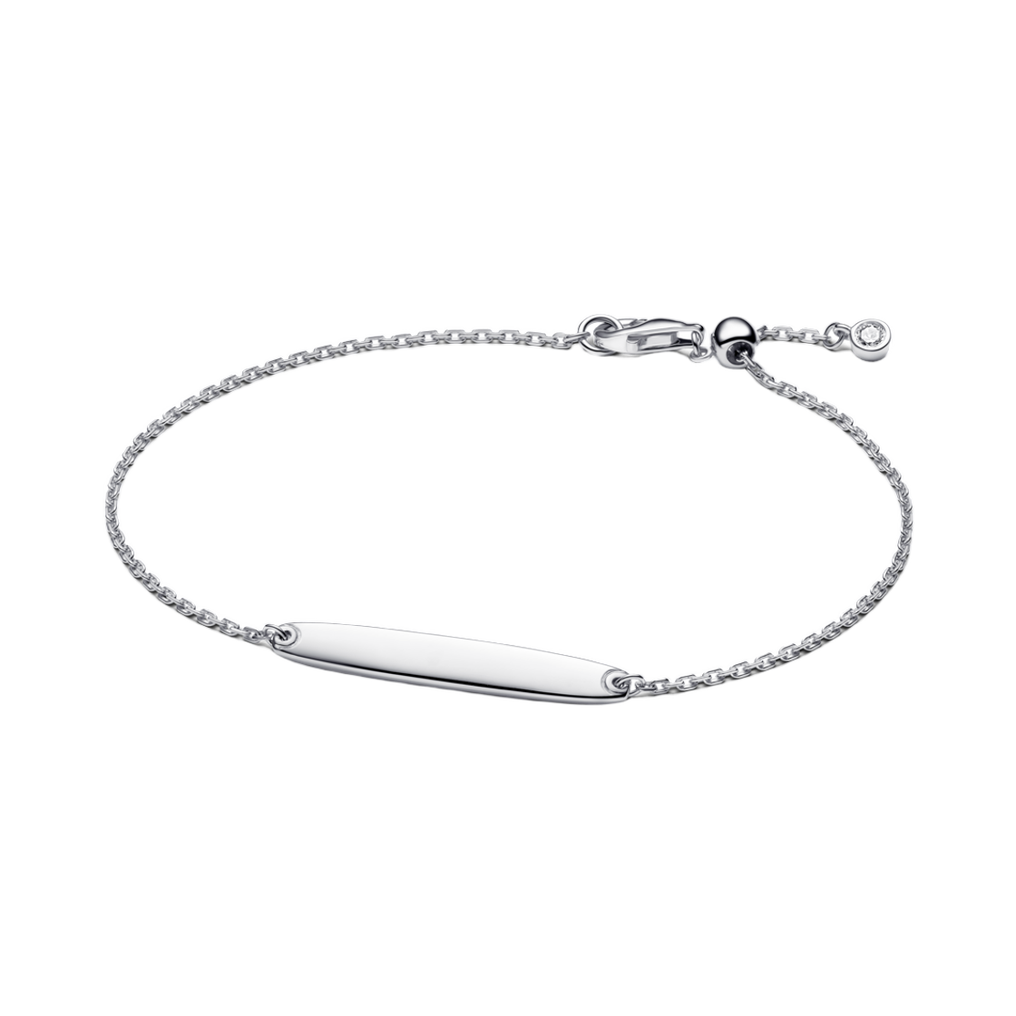594010C01 (W) Pandora Engravable Bar Chain Bracelet Sterling Silver