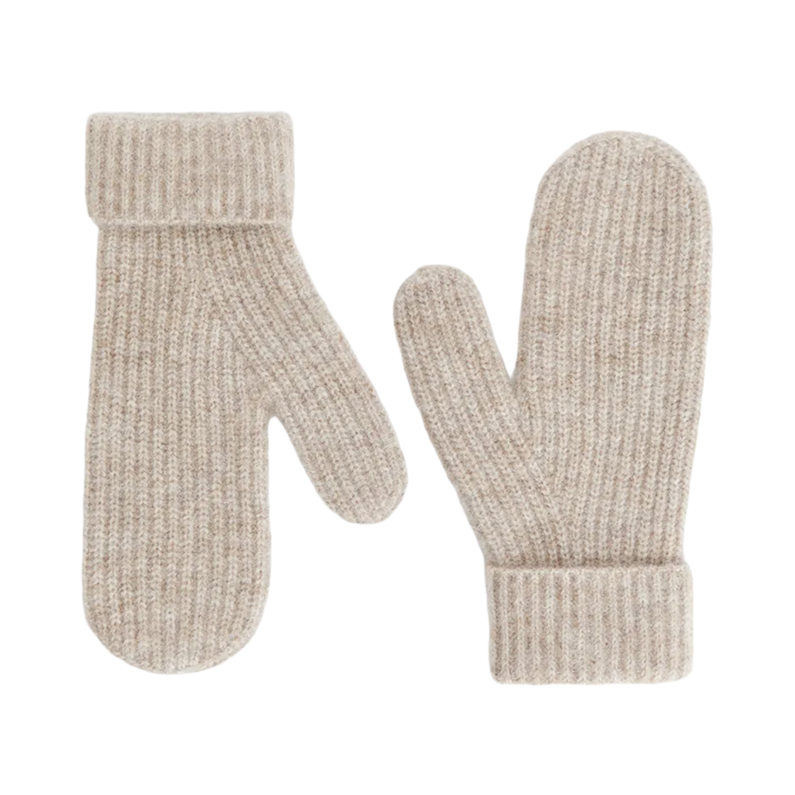 (W) 아르켓 울 알파카 블렌드 미튼 베이지 멜란지((W) Arket Wool Alpaca Blend Mittens Beige Melange) - 1