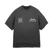 Represent x Metallica 40 Year Anniversary SS T-Shirt Stained Black - 25SS