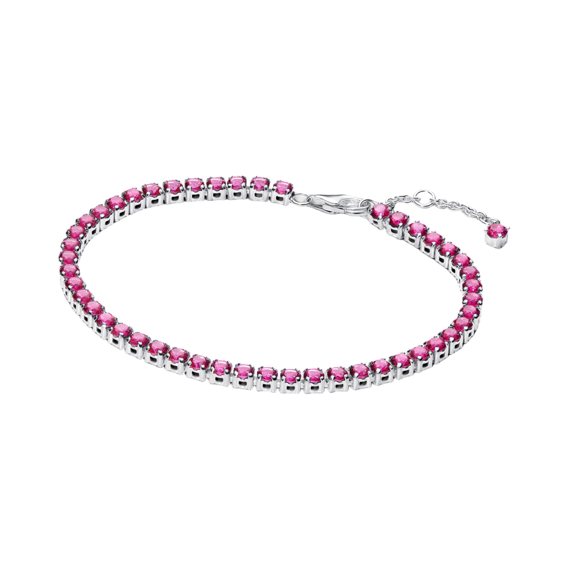 591469C04 (W) Pandora Sparkling Pink Tennis Bracelet Sterling Silver