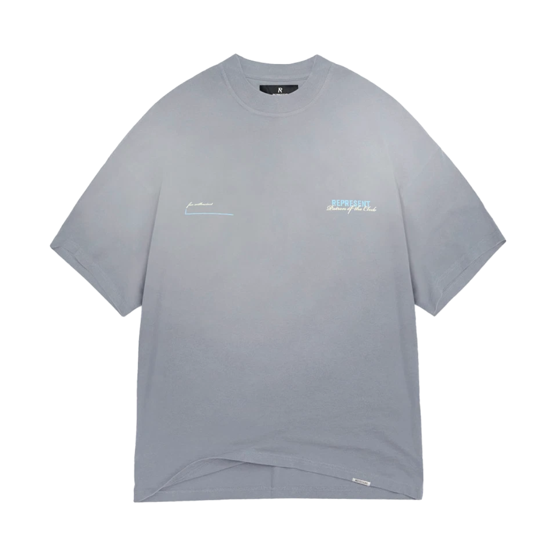 리프레젠트 패트론 오브 더 클럽 티셔츠 워시드 그레이 - 25SS(Represent Patron Of The Club T-Shirt Washed Grey - 25SS)