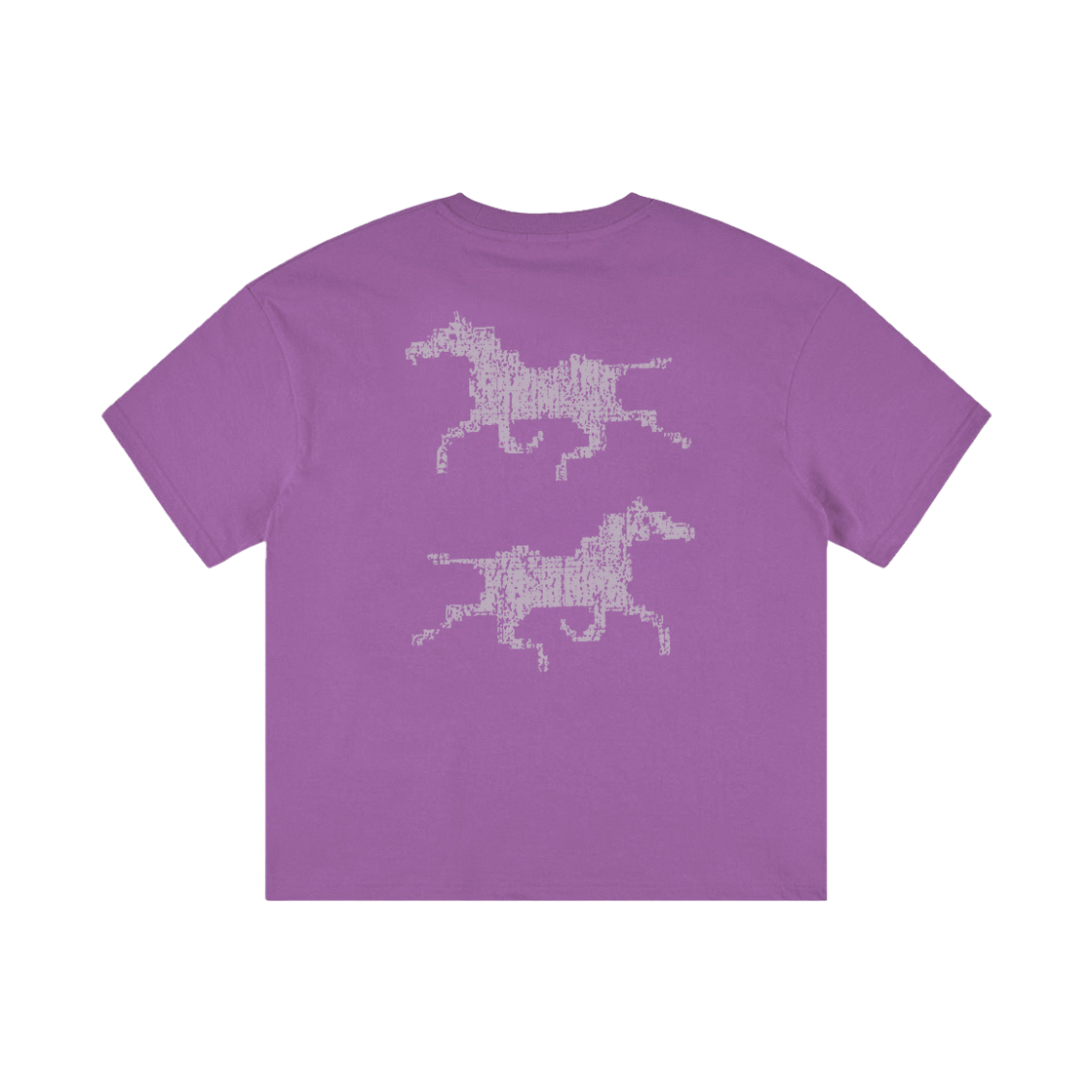 노디 시스템 에러 호스 크롭 티 라이트 퍼플(NODI System Error Horse Crop Tee light purple) - 2