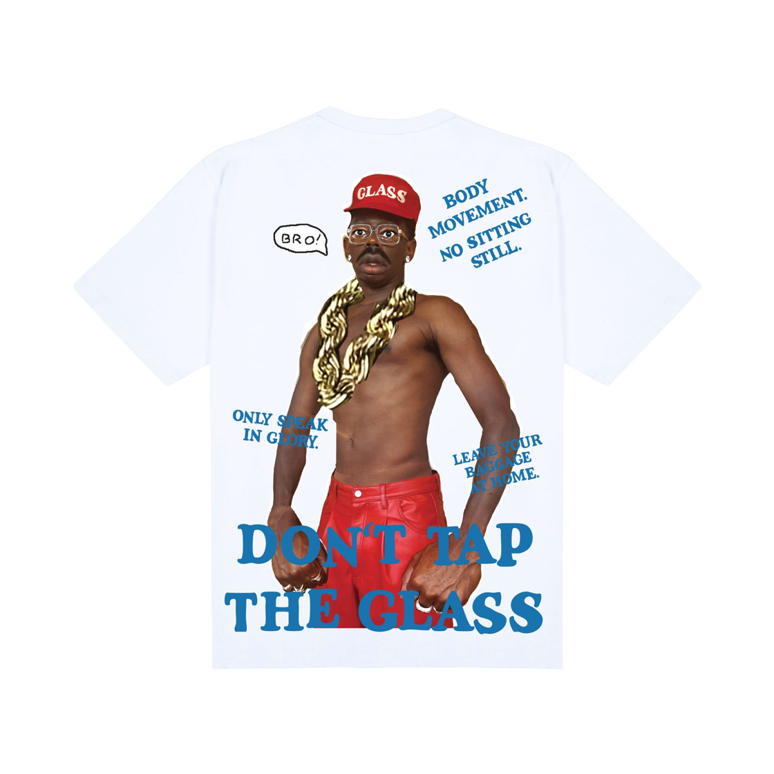 골프왕 돈 탭 더 글라스 룰즈 티셔츠 화이트(Golf Wang Don't Tap The Glass Rules T-Shirt White) - 1