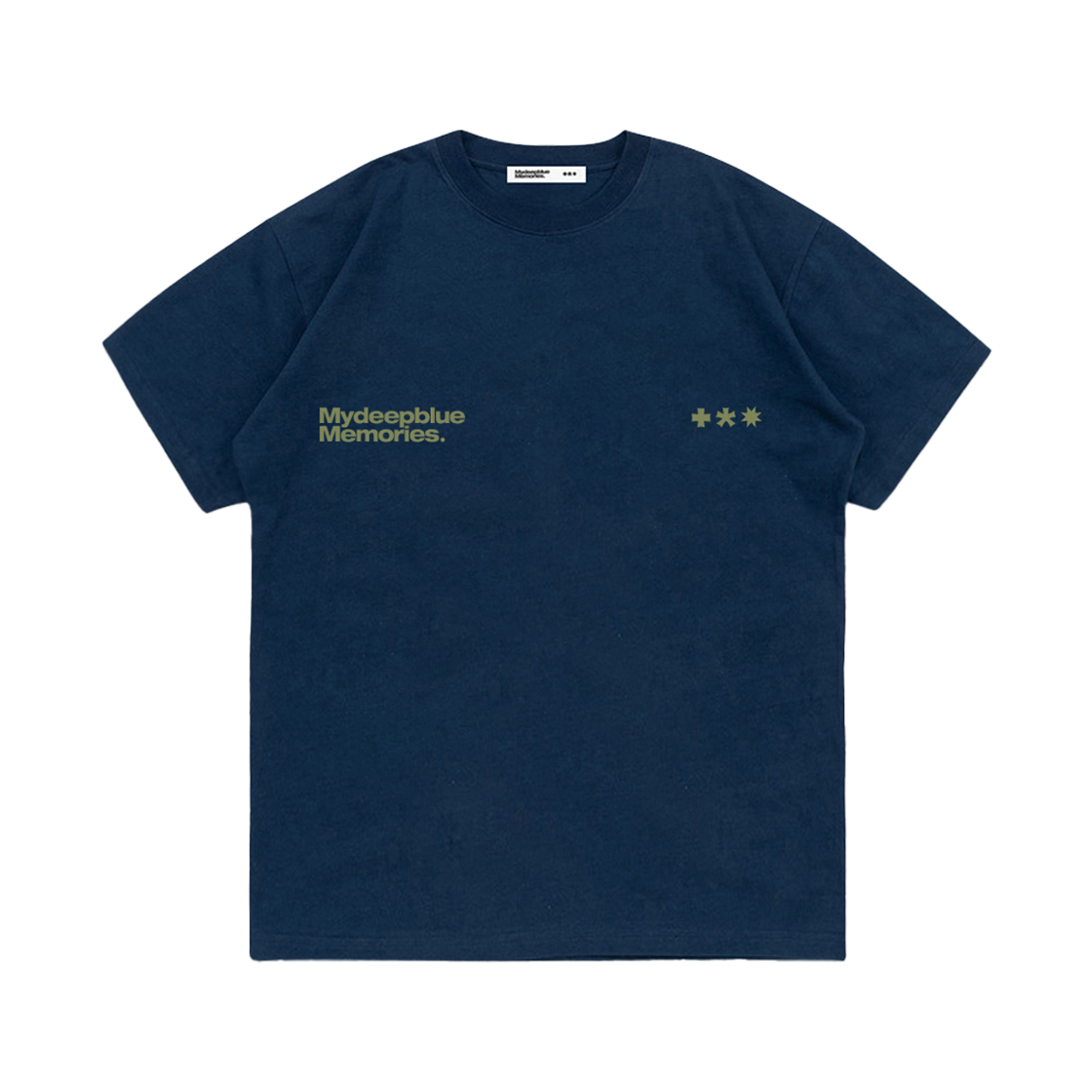 마이딥블루메모리즈 심볼 로고 티셔츠 네이비 카키(MydeepblueMemories Mm Symbol Logo T-Shirts Navy Khaki) - 2