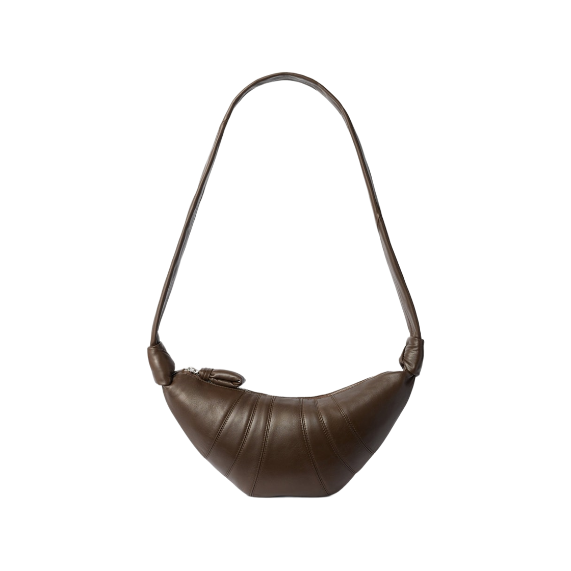 BG0003-LL095-442 Lemaire Small Croissant Bag Soft Nappa Leather Otter