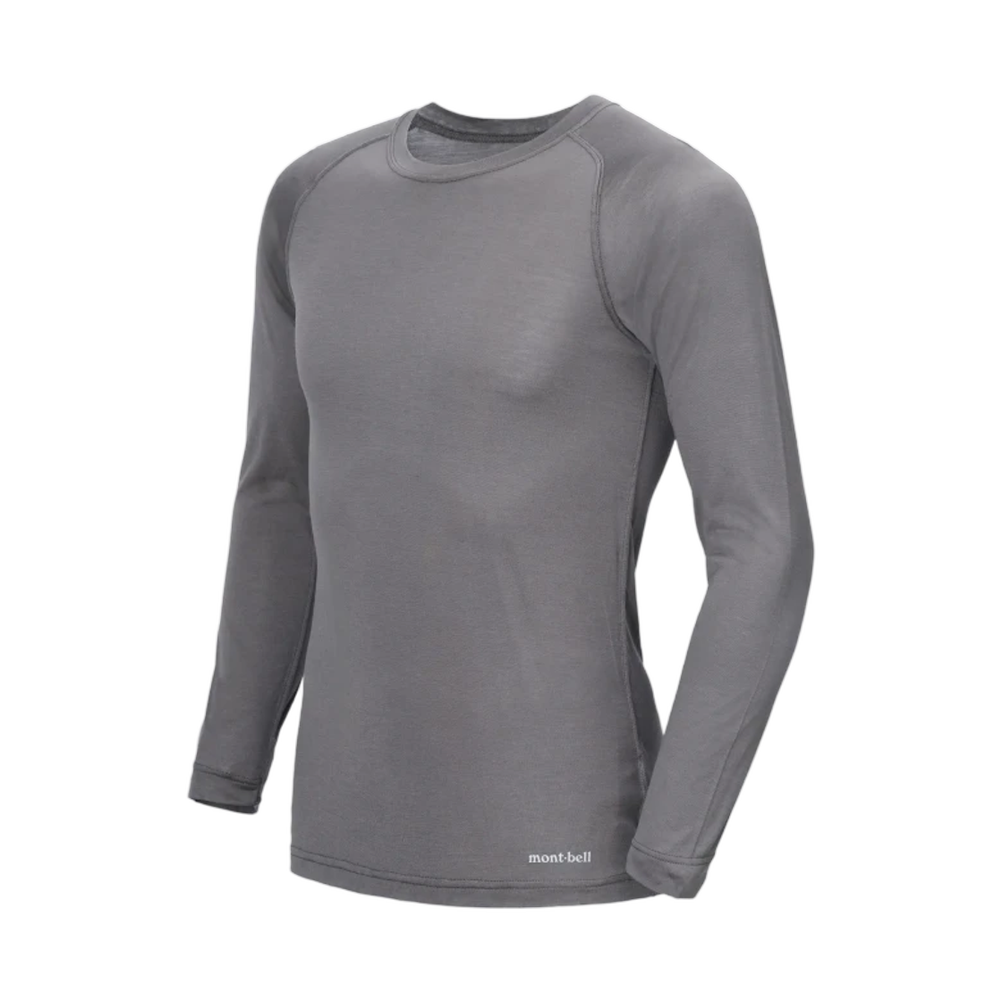 1107847 Montbell Superior Silk Round Neck Shirt Gray