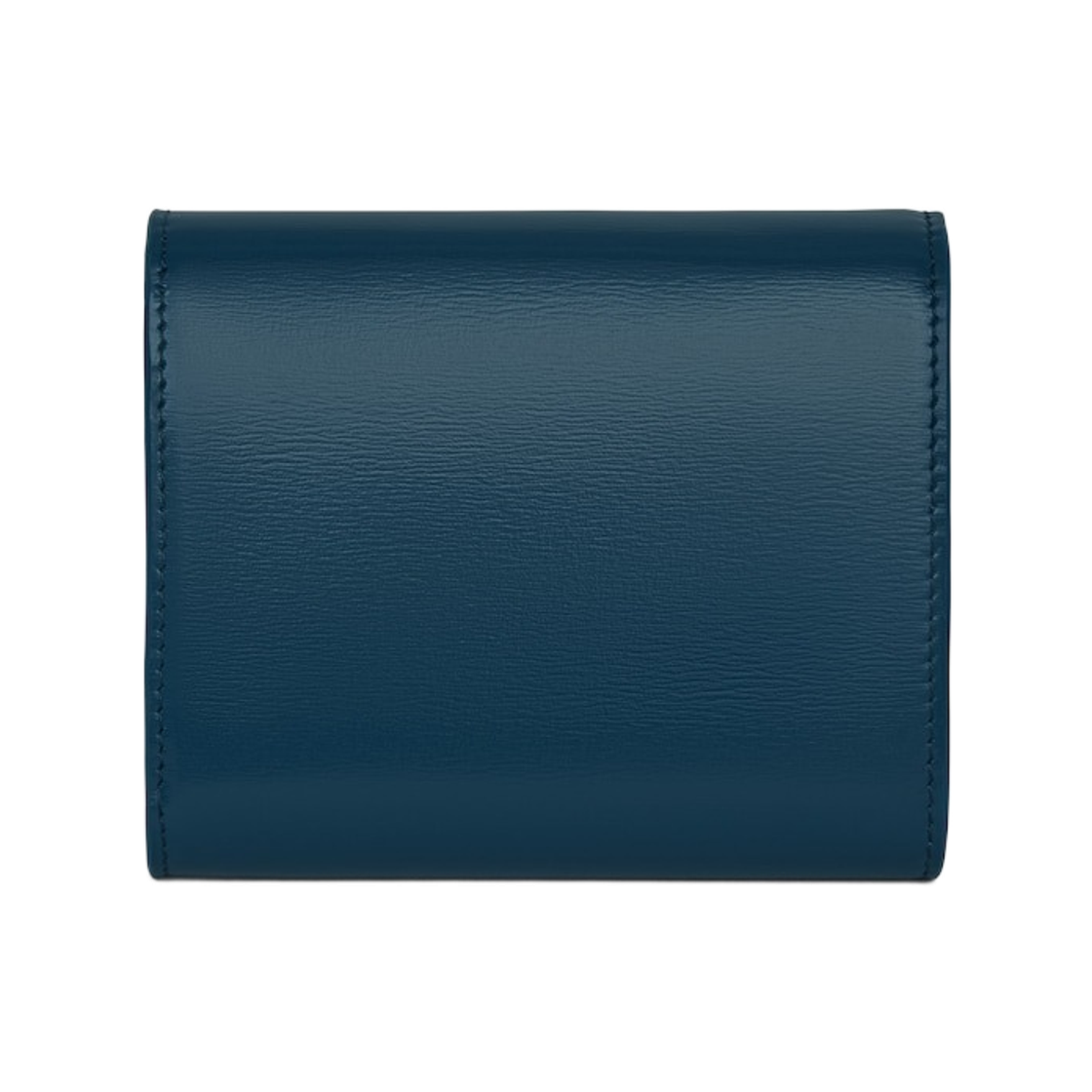셀린느 스몰 플랩 월렛 트리옹프 샤이니 카프스킨 틸 블루(Celine Small Flap Wallet Triomphe in Shiny Calfskin Teal Blue) - 3