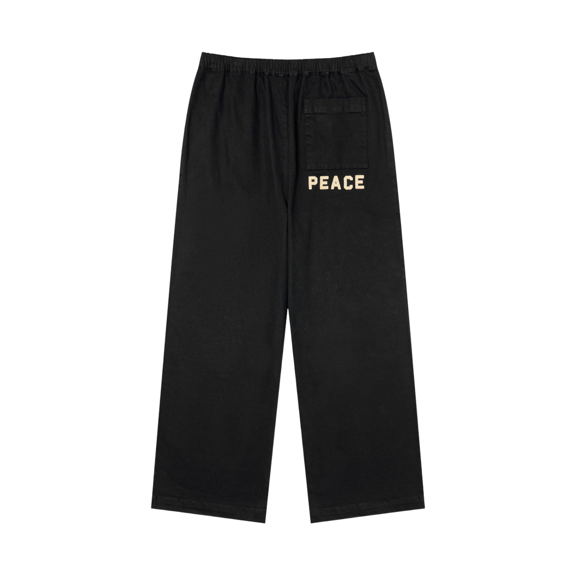 아모우 피스 세미 플레어 치노 팬츠 블랙(AMOU Peace Semi Flare Chino Pants Black) - 1