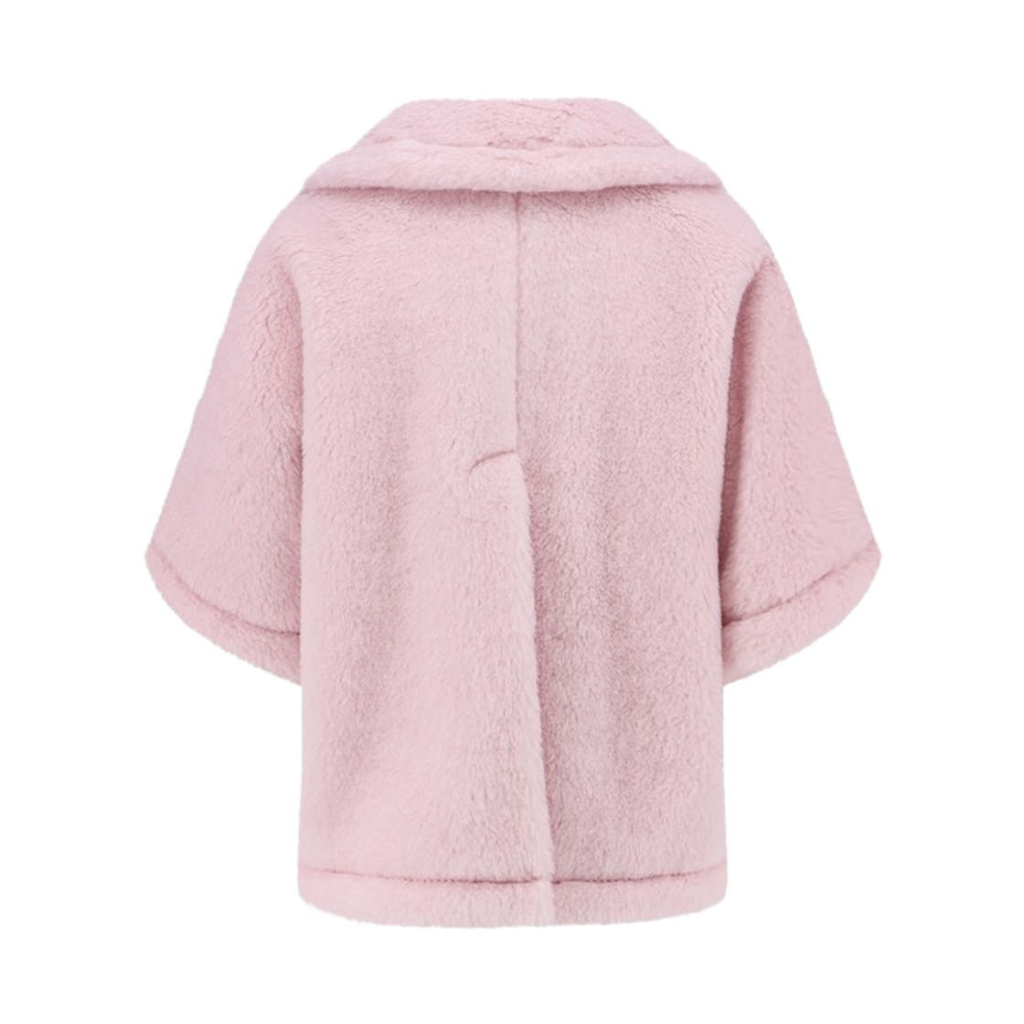 (W) 막스마라 코르비노1 테디 알파카 울 케이프 핑크((W) Max Mara Corvino1 Teddy Alpaca Wool Cape Pink) - 2