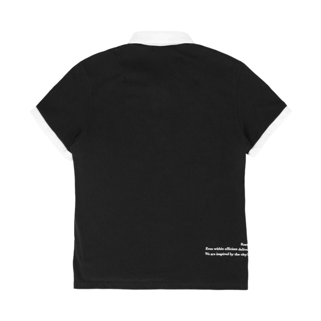 헤일로 틸티드 카라 티 플러트 블랙(HAiiLO Tilted Collar Tee Flirt Black) - 2
