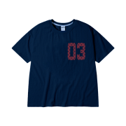 AMOU 03 Half T-Shirts Navy