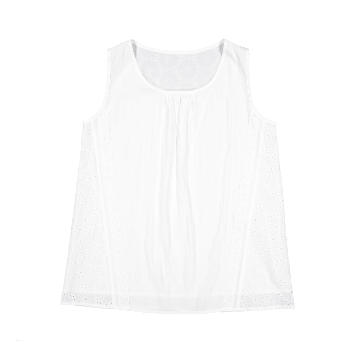 쿠키시 베리 펀칭 레이스 슬리브리스 - 아이보리(Kookeesee Berry Puching Lace Sleeveless - Ivory)
