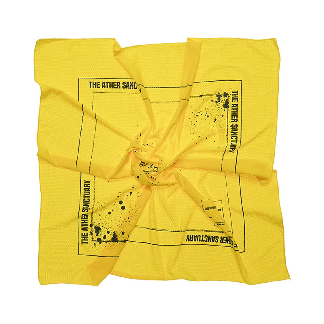 디아더생츄어리 오리진 메쉬 반다나 옐로우(THE ATHER SANCTUARY Origin Mesh Bandana Yellow)