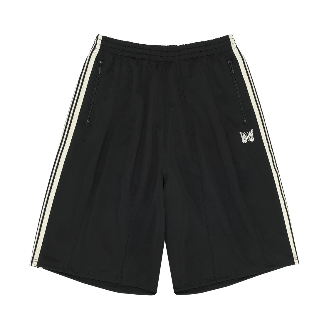 Needles Needles x LHP H.D. Track Pants Shorts Poly Smooth Black White · XS