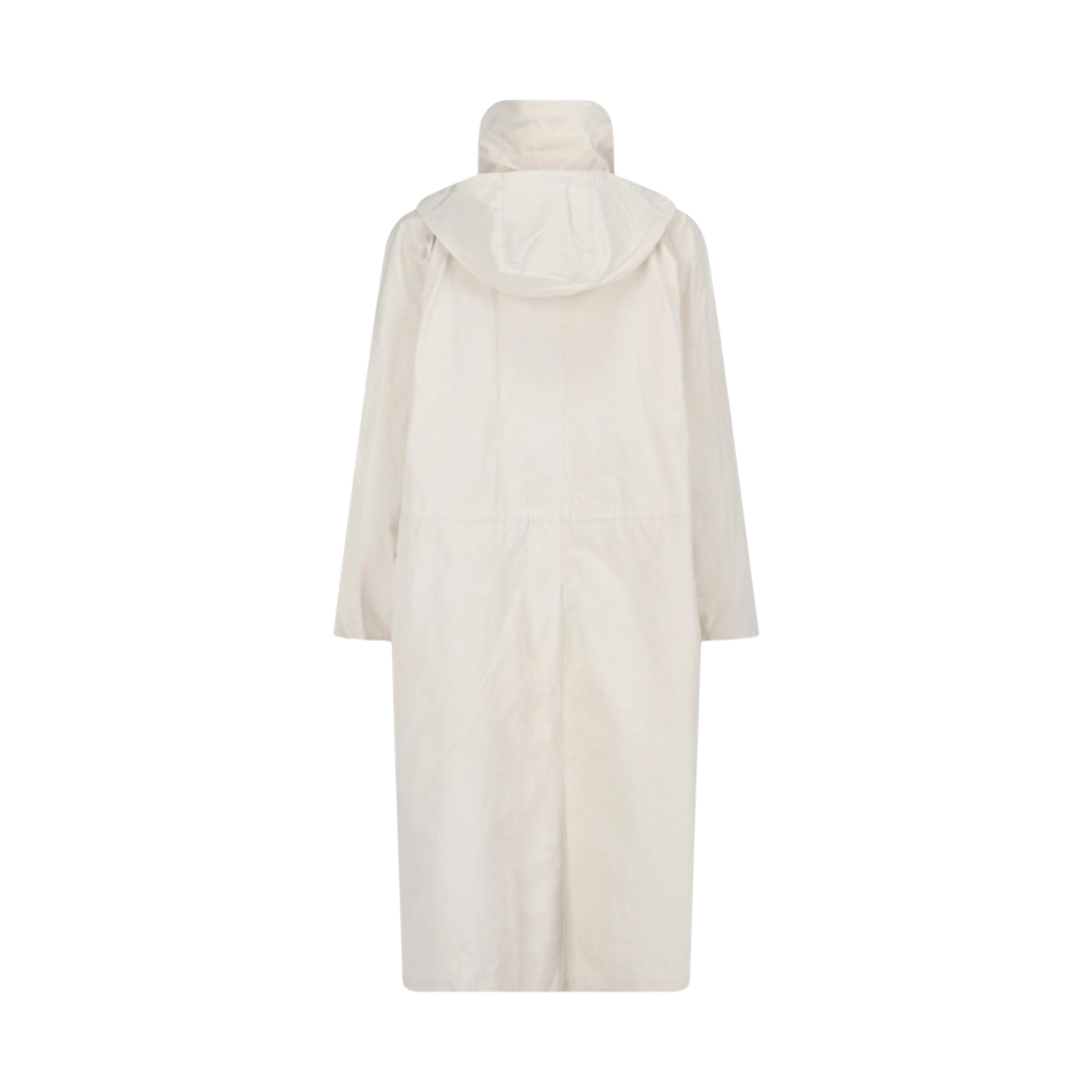 (W) 오라리 하이 덴시티 코튼 폴리 후드 코트 아이보리((W) Auralee High Density Cotton Poly Hooded Coat Ivory) - 2
