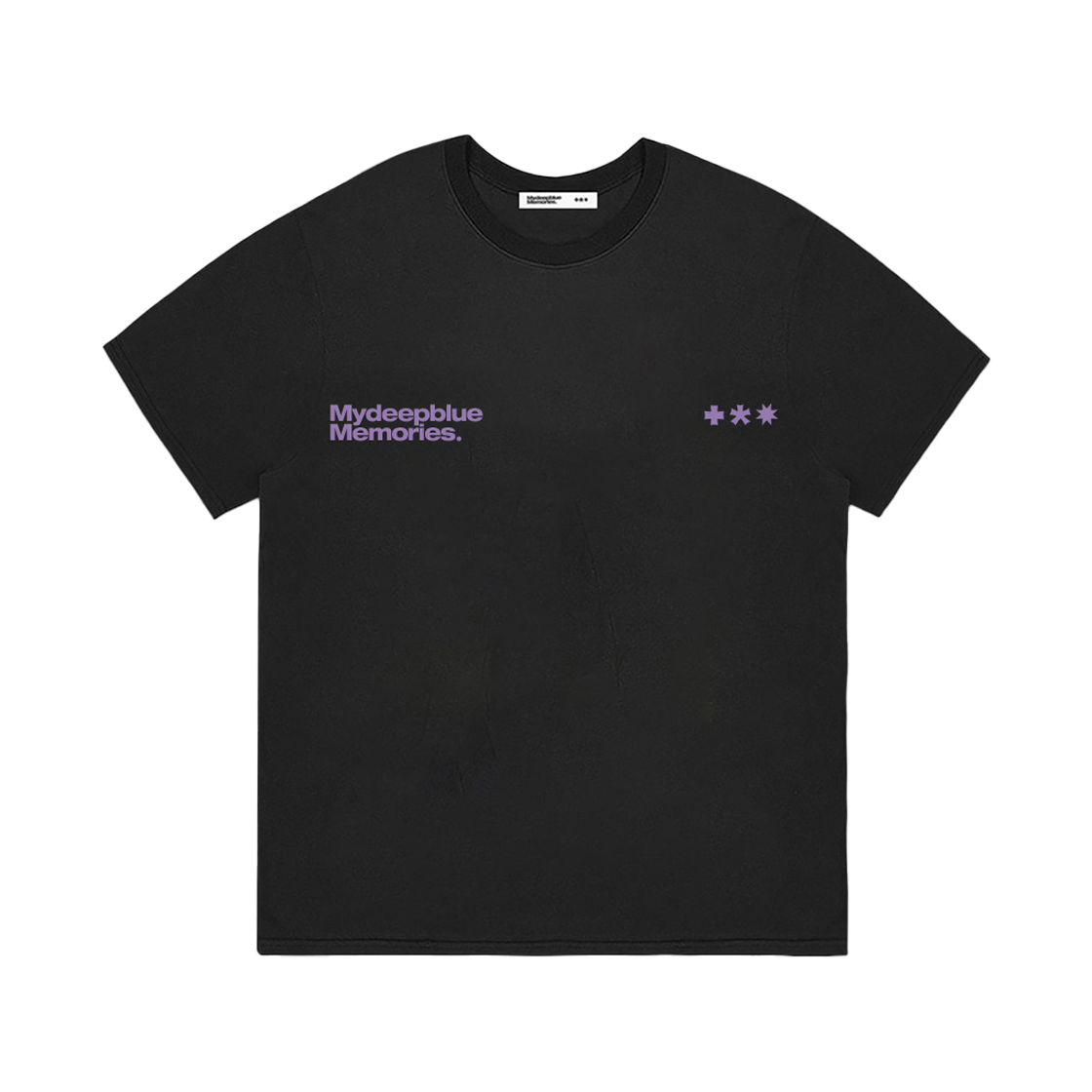 마이딥블루메모리즈 심볼 로고 티셔츠 블랙 퍼플(MydeepblueMemories Mm Symbol Logo T-Shrits Black Purple) - 2