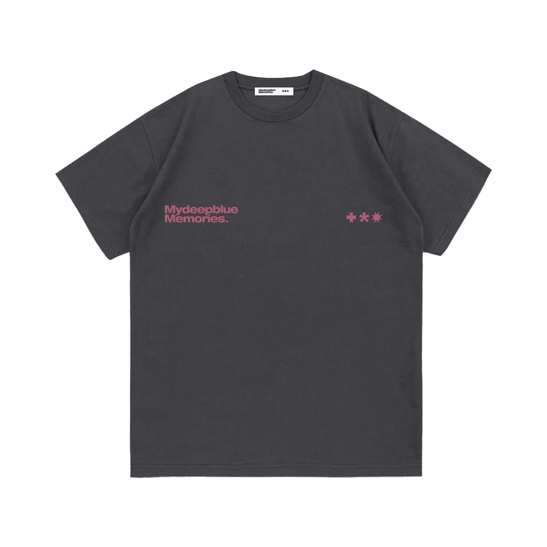 마이딥블루메모리즈 심볼 로고 티셔츠 차콜 핑크(MydeepblueMemories Mm Symbol Logo T-Shrits Charcoal Pink) - 2