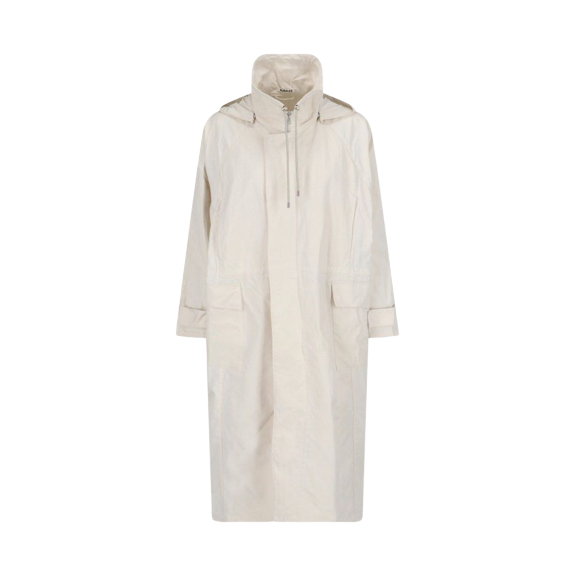 (W) 오라리 하이 덴시티 코튼 폴리 후드 코트 아이보리((W) Auralee High Density Cotton Poly Hooded Coat Ivory)