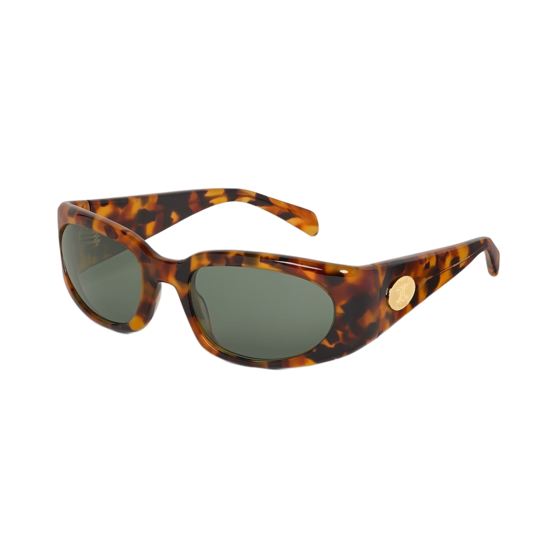 (W) 셀린느 저니 선글라스 아세테이트 스팟 하바나((W) Celine Journey Sunglasses in Acetate Spotted Havana) - 2