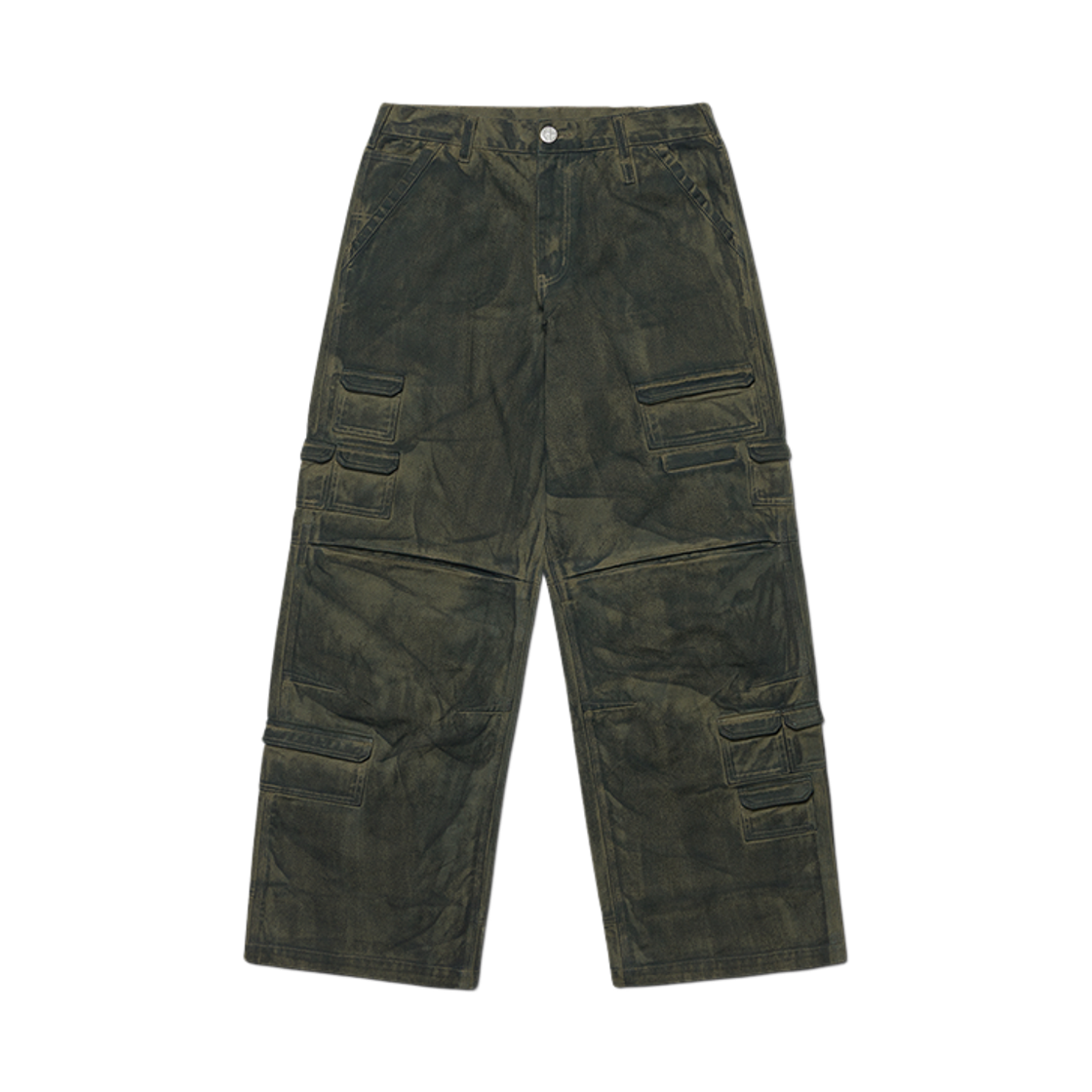 NMWF52CP04KHA NOMANUAL Painted Cargo Pants Khaki