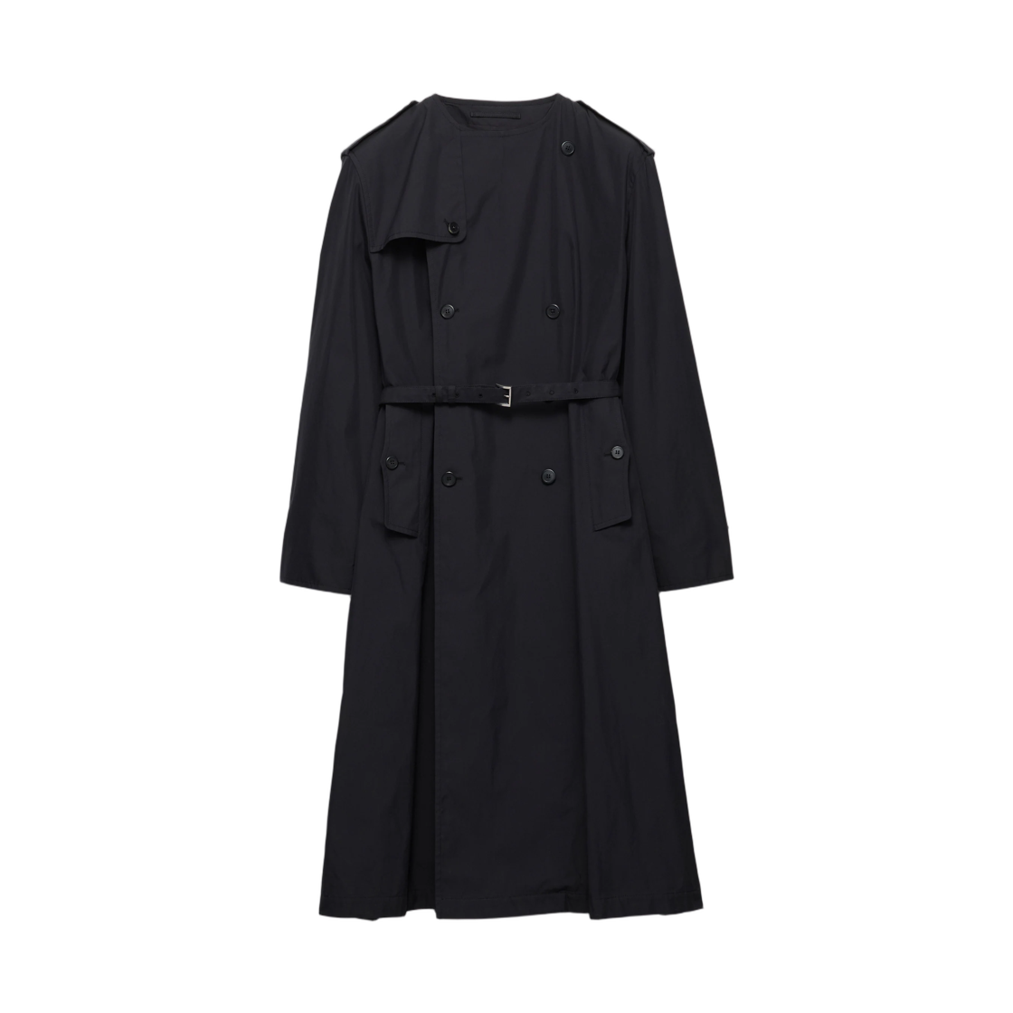 프라다 코튼 블렌드 코트 블랙(Prada Cotton Blend Coat Black)
