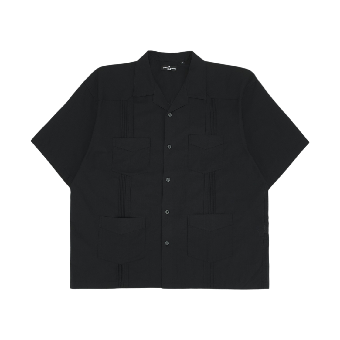 GU x 엔지니어드 가먼츠 쿠반 셔츠 5/8 슬리브 블랙(GU x Engineered Garments Cuban Shirt 5/8 Sleeve Black)