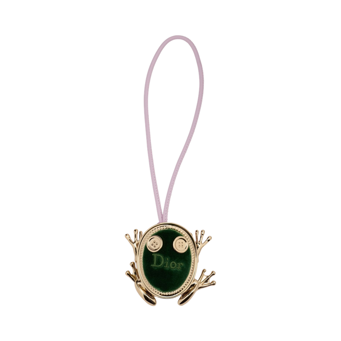 V2194WOMVL-D01X (W) Dior Creatures Couture Bag Charm Pale Gold Finish Metal Velvet & Lambskin Pale Gold Pink