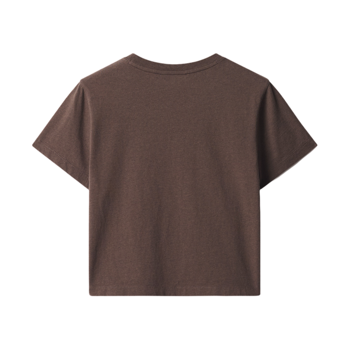 (W) 메종 키츠네 베이비 폭스 베이비 티셔츠 다크 브라운 신((W) Maison Kitsune Baby Fox Baby T-Shirt Dark Brown Chine) - 2